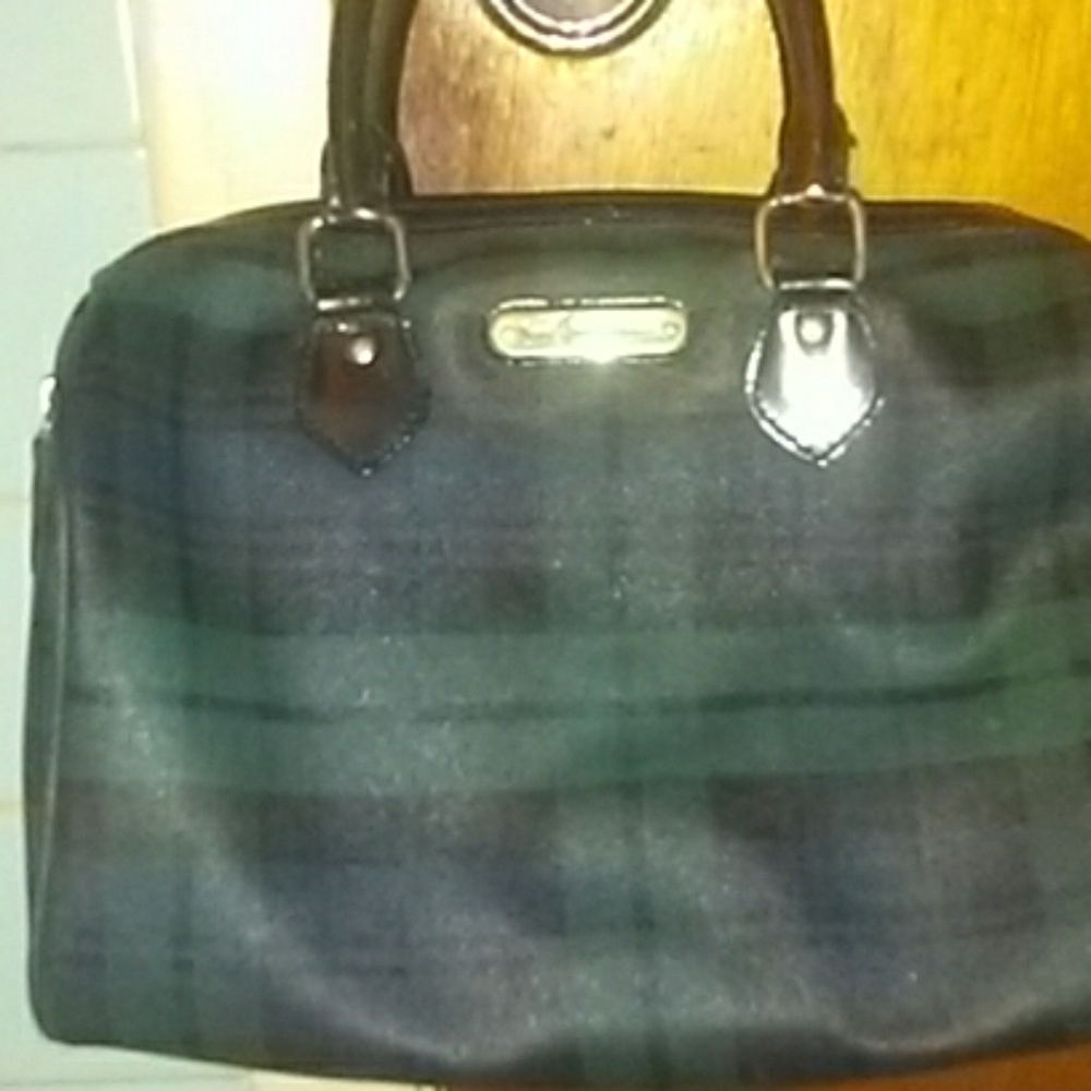 Vintage black watch Plaid Polo purse